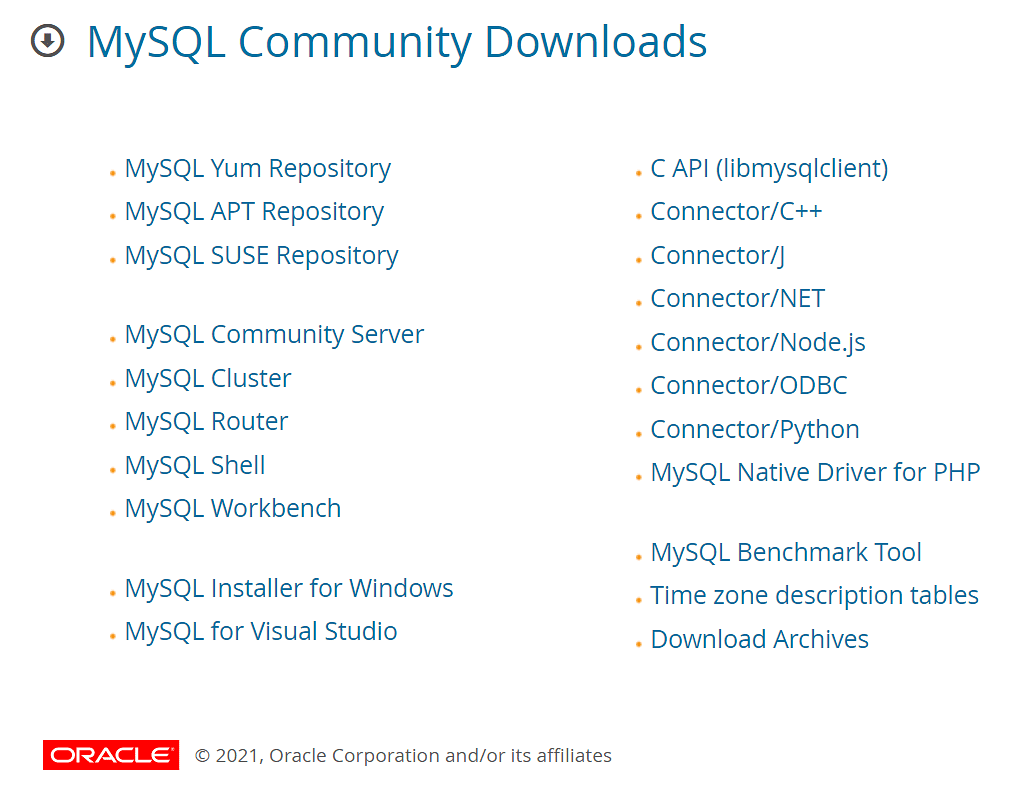 install mysql